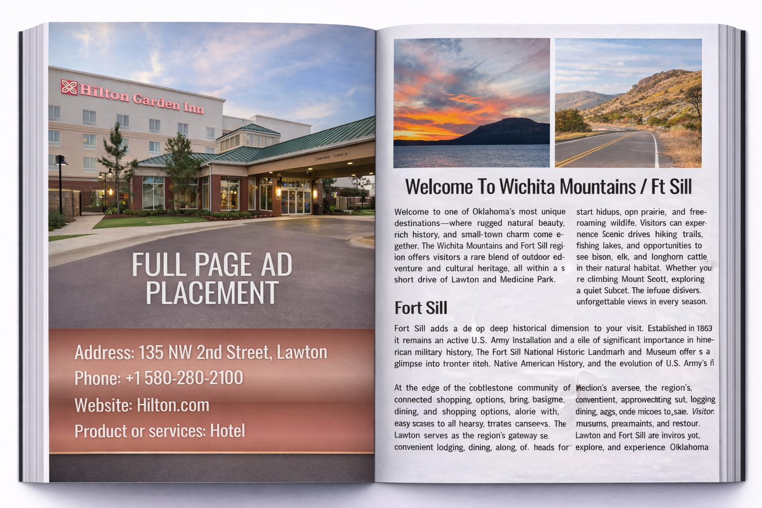 Full Page Ad (run of book)
