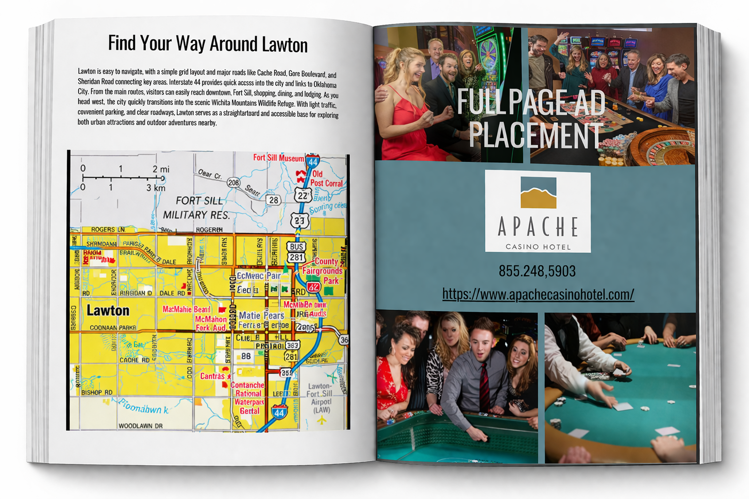 Full Page Opposite Area Map