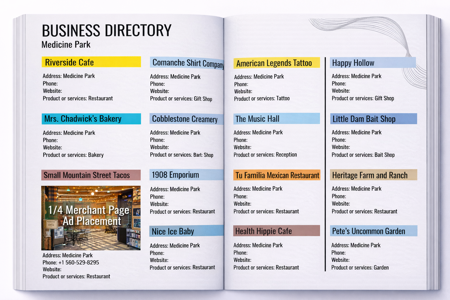 Quarter page Marketplace ad
