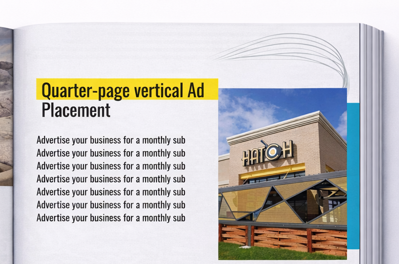 Quarter page in content ad - blowup